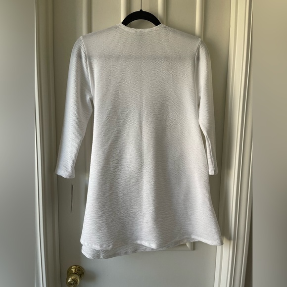 NWT Clara Sunwoo White Wrap Textured Blouse - Picture 3 of 7